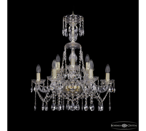 Подвесная люстра Bohemia Ivele Crystal 1413/6+3/200/XL-66 G Подвесная люстра Bohemia Ivele Crystal 1413/6+3/200/XL-66 G