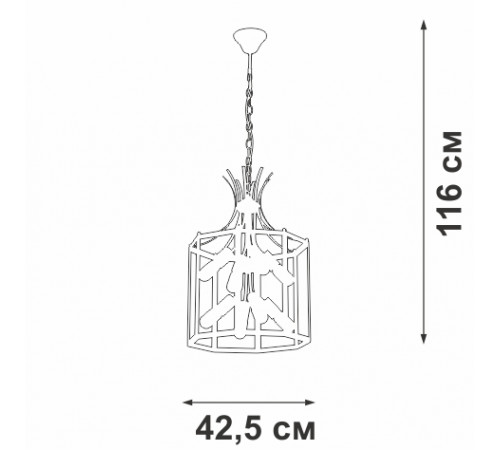 Подвесная люстра Vitaluce V3926-1/8 Подвесная люстра Vitaluce V3926-1/8