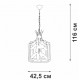 Подвесная люстра Vitaluce V3926-1/8