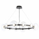 Подвесная люстра Crystal Lux BOSQUE SP12 BLACK/TRANSPARENT
