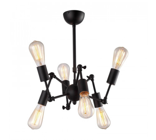 Подвесная люстра Arte Lamp A9190LM-6BK Подвесная люстра Arte Lamp A9190LM-6BK