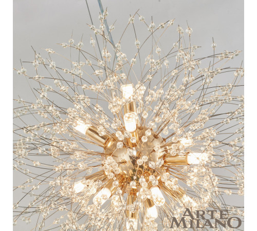 Подвесная люстра Arte Milano 74398.D500.H550.G9.12 G Подвесная люстра Arte Milano 74398.D500.H550.G9.12 G