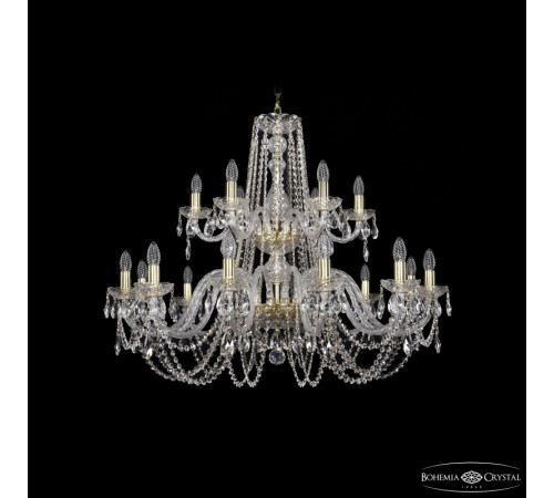 Подвесная люстра Bohemia Ivele Crystal 1402/12+6/360/2d G