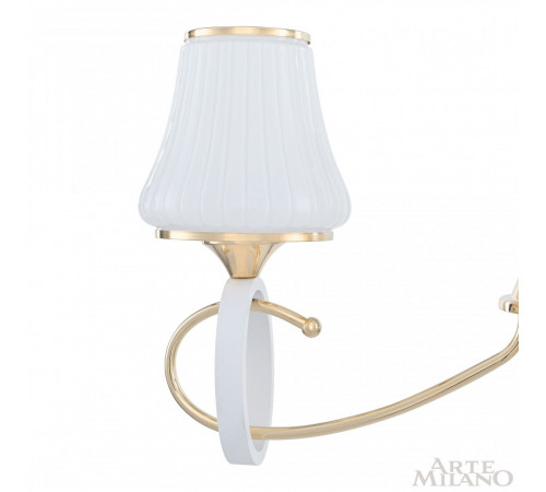 Подвесная люстра Arte Milano Florentia-2387 302387/3 Wh/Gd Подвесная люстра Arte Milano Florentia-2387 302387/3 Wh/Gd