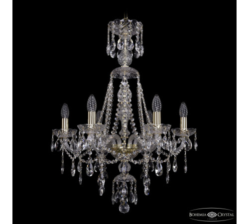 Подвесная люстра Bohemia Ivele Crystal 1415/6/200/XL-77 G Подвесная люстра Bohemia Ivele Crystal 1415/6/200/XL-77 G