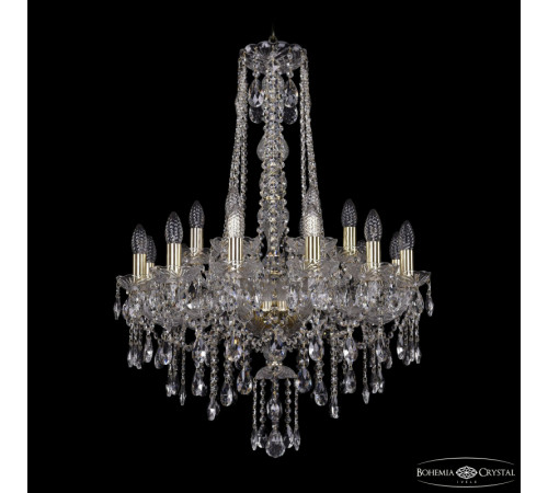 Подвесная люстра Bohemia Ivele Crystal 1415/12+6/220/h-86 G