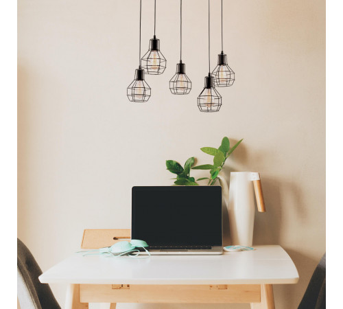 Подвесная люстра Arte Lamp A1109SP-5BK Подвесная люстра Arte Lamp A1109SP-5BK