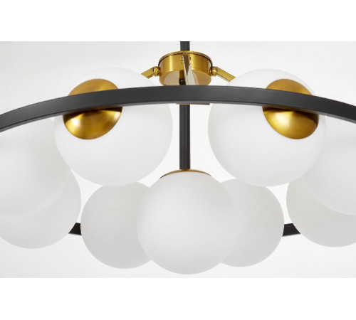 Подвесная люстра Lumina Deco Donzano LDP 8034-9 BK+WT Подвесная люстра Lumina Deco Donzano LDP 8034-9 BK+WT