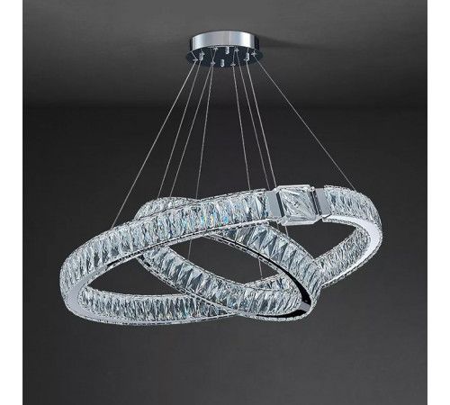 Подвесная люстра Delight Collection D8010P/2R/D800+600 silver