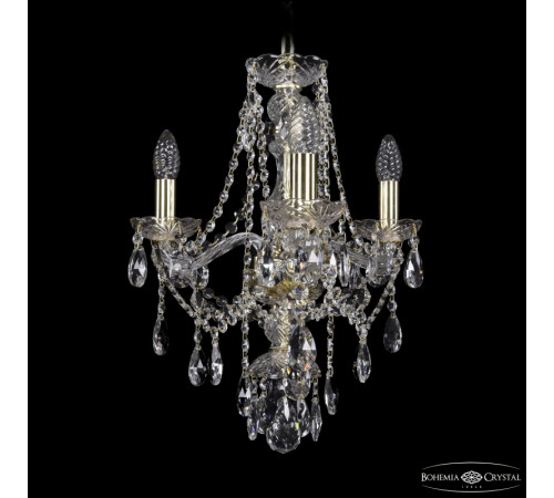 Подвесная люстра Bohemia Ivele Crystal 1415/3/141 G Подвесная люстра Bohemia Ivele Crystal 1415/3/141 G