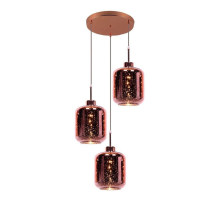Подвесная люстра Lumina Deco Alacosmo LDP 6811-3 RD R.GD