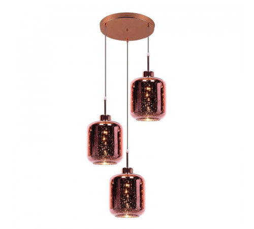 Подвесная люстра Lumina Deco Alacosmo LDP 6811-3 RD R.GD Подвесная люстра Lumina Deco Alacosmo LDP 6811-3 RD R.GD