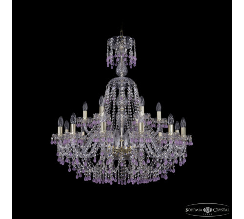 Подвесная люстра Bohemia Ivele Crystal 1410/12+6/300/XL-95 G V7010 Подвесная люстра Bohemia Ivele Crystal 1410/12+6/300/XL-95 G V7010
