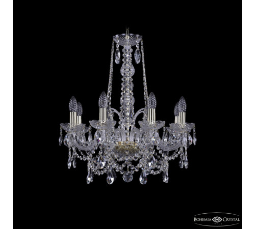 Подвесная люстра Bohemia Ivele Crystal 1411/8/195/h-65 G Подвесная люстра Bohemia Ivele Crystal 1411/8/195/h-65 G