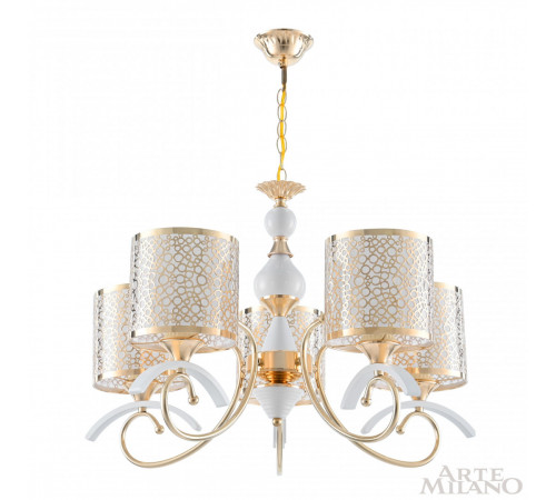 Подвесная люстра Arte Milano Florentia-9787 309787/5 Wh/Gd