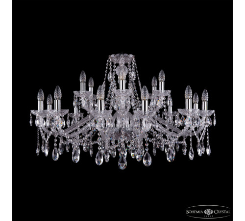 Подвесная люстра Bohemia Ivele Crystal 1413/12+6/360 Ni Подвесная люстра Bohemia Ivele Crystal 1413/12+6/360 Ni