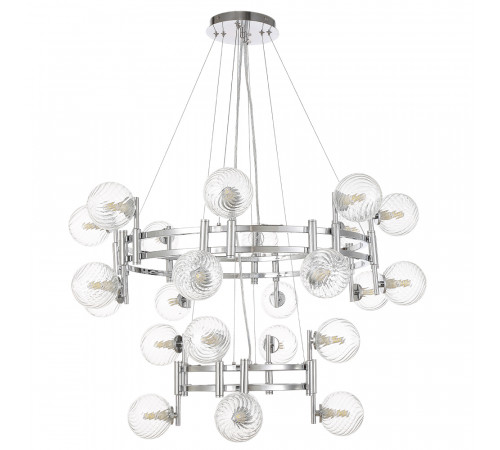 Подвесная люстра Crystal Lux LUXURY SP16+8 CHROME Подвесная люстра Crystal Lux LUXURY SP16+8 CHROME