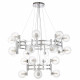 Подвесная люстра Crystal Lux LUXURY SP16+8 CHROME