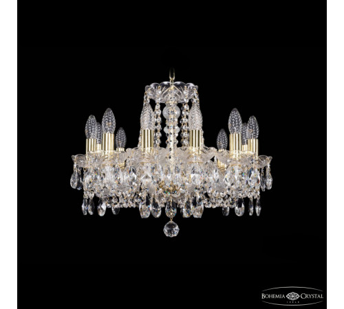 Подвесная люстра Bohemia Ivele Crystal 1402/12/160 G Подвесная люстра Bohemia Ivele Crystal 1402/12/160 G