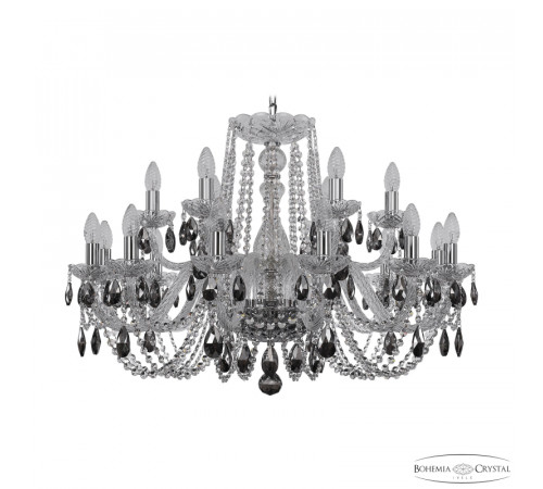 Подвесная люстра Bohemia Ivele Crystal 1402/12+6/300 Ni K731
