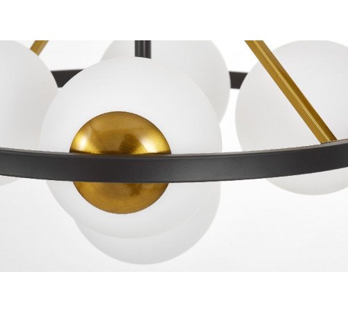 Подвесная люстра Lumina Deco Donzano LDP 8034-5 BK+WT Подвесная люстра Lumina Deco Donzano LDP 8034-5 BK+WT