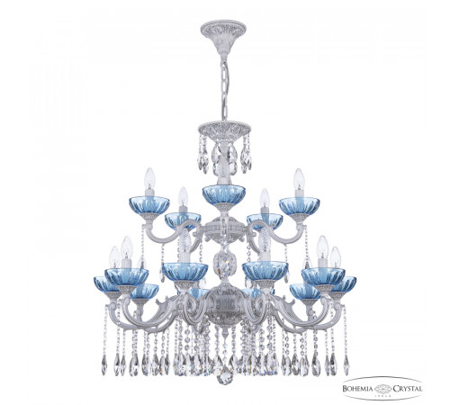 Подвесная люстра Bohemia Ivele Crystal AL78101/10+5/250/2D A WMN P Aquamarine/M-1H Подвесная люстра Bohemia Ivele Crystal AL78101/10+5/250/2D A WMN P Aquamarine/M-1H