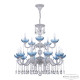 Подвесная люстра Bohemia Ivele Crystal AL78101/10+5/250/2D A WMN P Aquamarine/M-1H