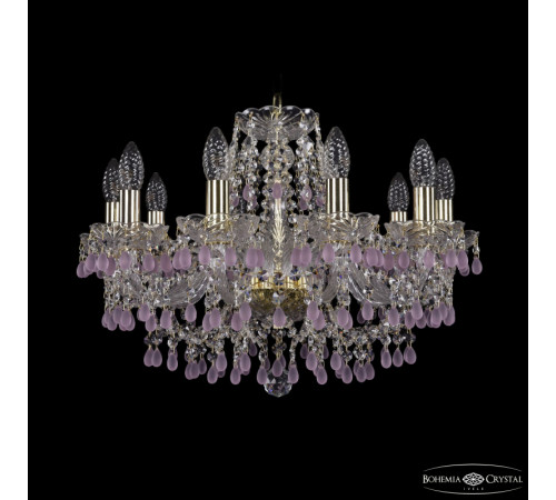 Подвесная люстра Bohemia Ivele Crystal 1410/10/195 G V7010 Подвесная люстра Bohemia Ivele Crystal 1410/10/195 G V7010