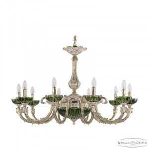 Подвесная люстра Bohemia Ivele Crystal Florence 71109P/10/300 GW P Clear-Green/H-1K