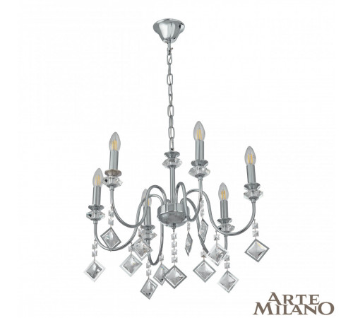 Подвесная люстра Arte Milano 342101/6 CR Подвесная люстра Arte Milano 342101/6 CR