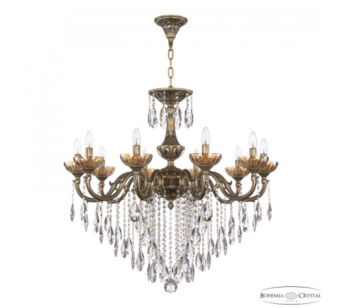 Подвесная люстра Bohemia Ivele Crystal AL78101/10/300 B AGB P Shampan/M-1H