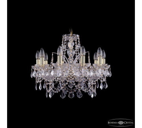 Подвесная люстра Bohemia Ivele Crystal 1411/10/195 G Leafs Подвесная люстра Bohemia Ivele Crystal 1411/10/195 G Leafs