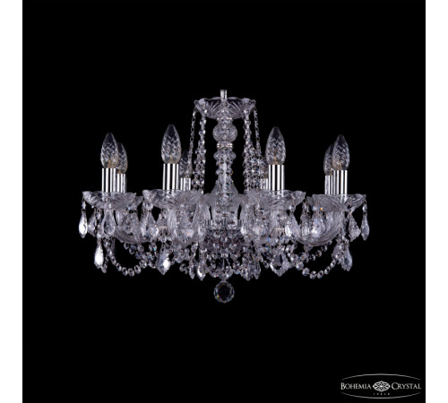 Подвесная люстра Bohemia Ivele Crystal 1402/8/195 Ni Leafs Подвесная люстра Bohemia Ivele Crystal 1402/8/195 Ni Leafs