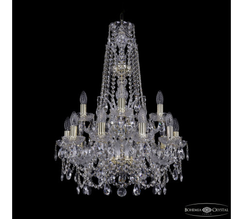 Подвесная люстра Bohemia Ivele Crystal 1411/10+5/195/XL-80/2d G Подвесная люстра Bohemia Ivele Crystal 1411/10+5/195/XL-80/2d G