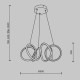 Подвесная люстра Maytoni Curve MOD241PL-L60BSK