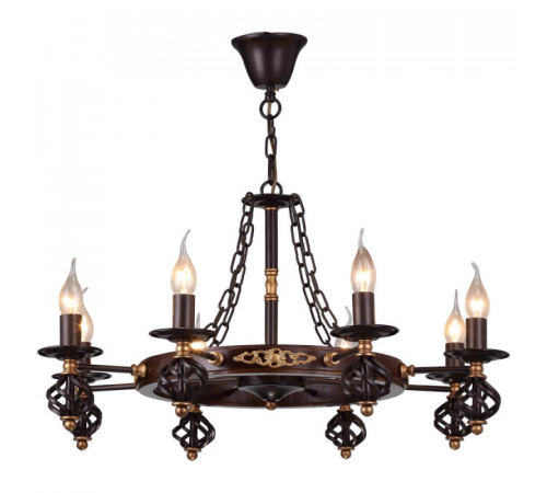 Подвесная люстра Arte Lamp Cartwheel A4550LM-8CK Подвесная люстра Arte Lamp Cartwheel A4550LM-8CK