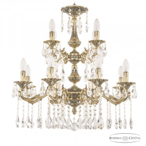 Подвесная люстра Bohemia Ivele Crystal Verona 72102/8+4/210/2d A GB