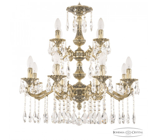 Подвесная люстра Bohemia Ivele Crystal Verona 72102/8+4/210/2d A GB Подвесная люстра Bohemia Ivele Crystal Verona 72102/8+4/210/2d A GB