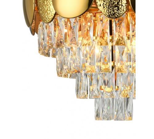 Подвесная люстра Natali Kovaltseva CHIC 81437/8C GOLD Подвесная люстра Natali Kovaltseva CHIC 81437/8C GOLD