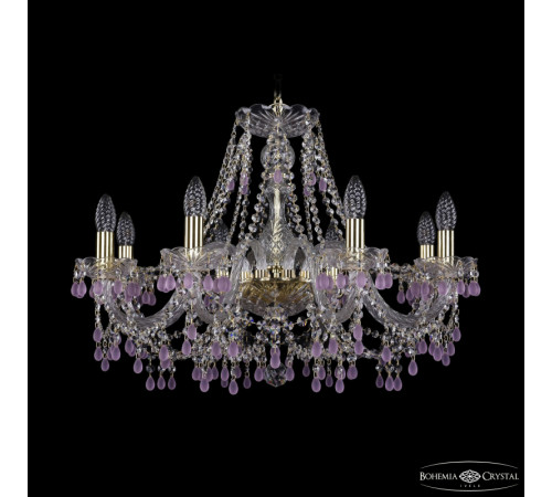 Подвесная люстра Bohemia Ivele Crystal 1410/8/240 G V7010 Подвесная люстра Bohemia Ivele Crystal 1410/8/240 G V7010