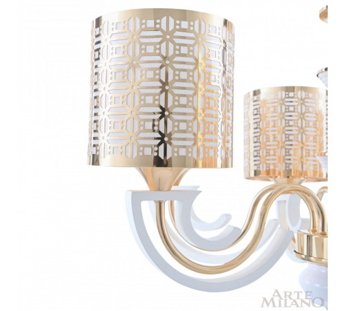 Подвесная люстра Arte Milano Florentia-8857 308857/8 Wh/Gd