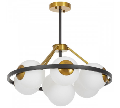 Подвесная люстра Lumina Deco Donzano LDP 8034-7 BK+WT Подвесная люстра Lumina Deco Donzano LDP 8034-7 BK+WT