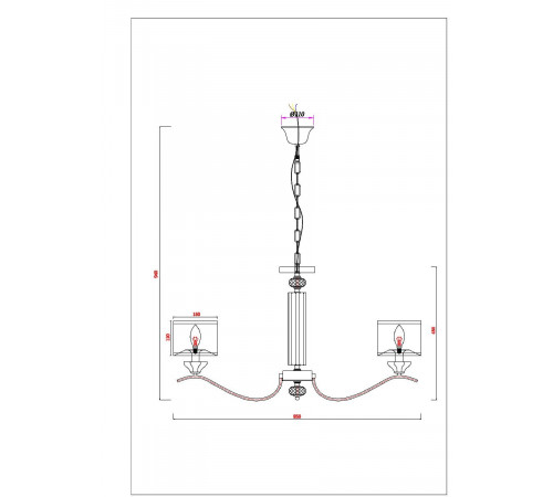 Подвесная люстра Arte Lamp Alhena A4091LM-8CC Подвесная люстра Arte Lamp Alhena A4091LM-8CC