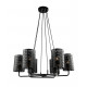 Подвесная люстра Lumien Hall Тейл 4002/6P-BK-GR