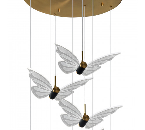 Подвесная люстра Natali Kovaltseva Butterflies LED LAMPS 81364 GOLD Подвесная люстра Natali Kovaltseva Butterflies LED LAMPS 81364 GOLD