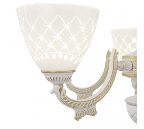 Подвесная люстра Arte Milano 343837/6 WT+G Подвесная люстра Arte Milano 343837/6 WT+G