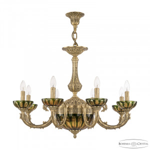 Подвесная люстра Bohemia Ivele Crystal Florence 71109P/8/210 FP P Amber-Green/H-1H