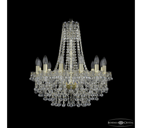 Подвесная люстра Bohemia Ivele Crystal 1409/12/195/h-63 G Подвесная люстра Bohemia Ivele Crystal 1409/12/195/h-63 G