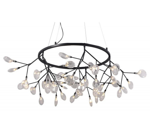 Подвесная светодиодная люстра Crystal Lux Evita SP45 D BLack/Transparent Подвесная светодиодная люстра Crystal Lux Evita SP45 D BLack/Transparent