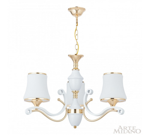 Подвесная люстра Arte Milano Florentia-3987 303987/3 Wh/Gd